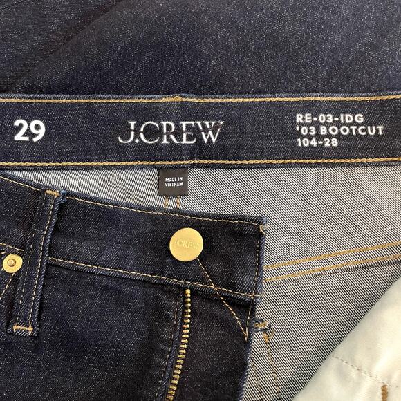 J.Crew Bootcut Jean 2003 Super Stretch Denim Vacation Date Trip CC506 Resin 29 - Picture 13 of 14